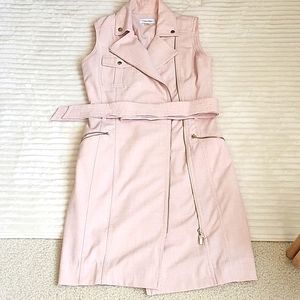 Calvin Klein Blush Belted Shirt Dress